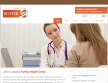 Tablet Screenshot of kosterclinic.com